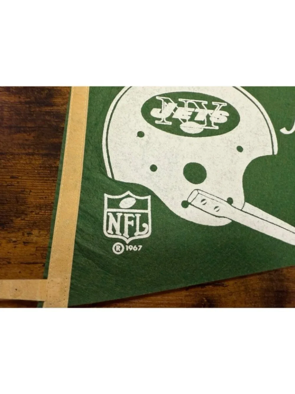 Vintage 1967 NFL New York Jets pennant